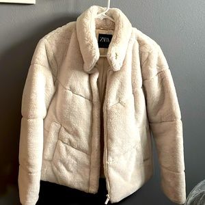 Zara faux fur coat